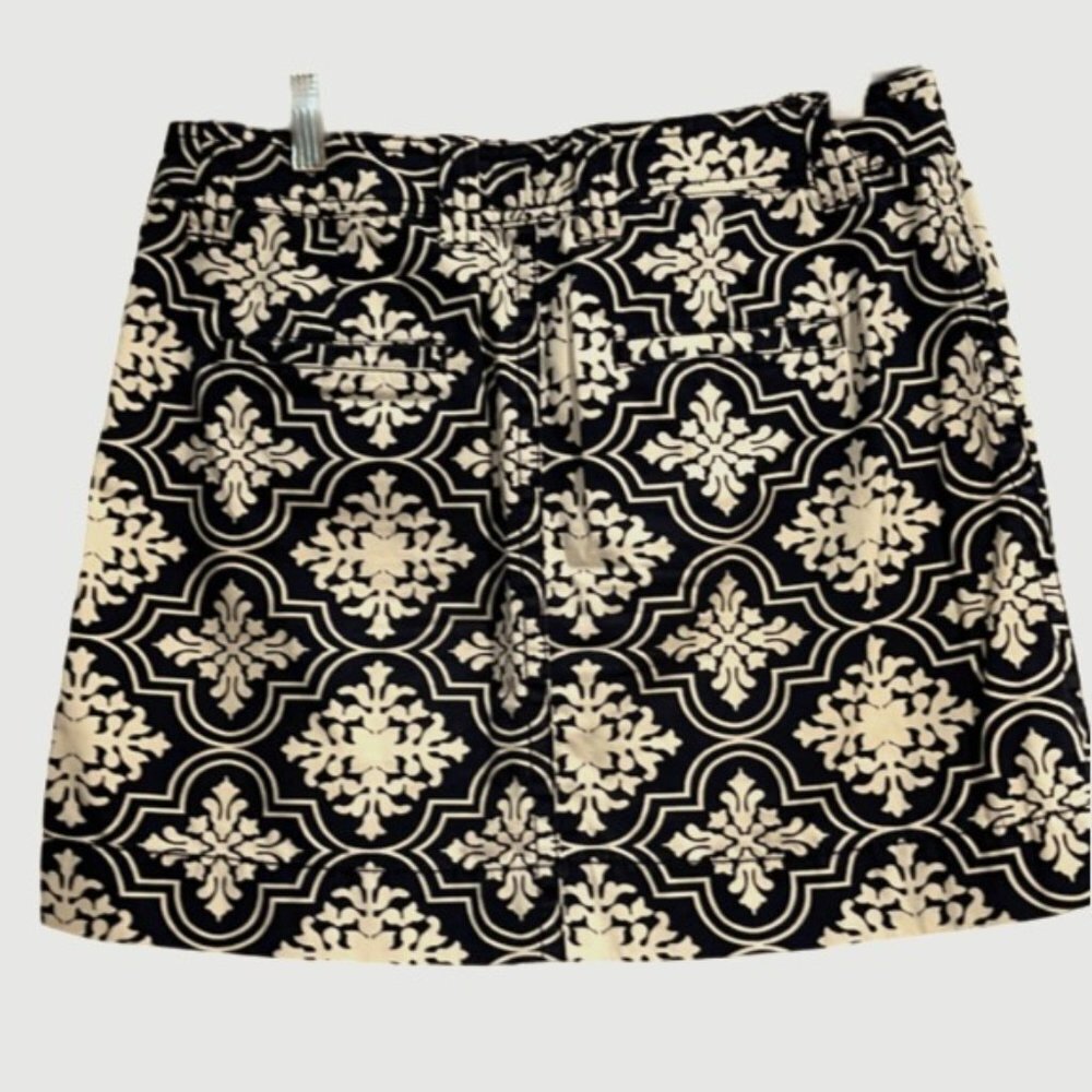 J.Crew Navy blue button down mini skirt size 4